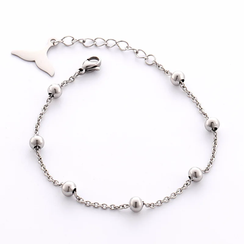 Korean Popular Jewelry SUGA Fish Tail Bracelet INS Personality Dolphin Tail Men And Women Titanium Steel Jewelry Gifts