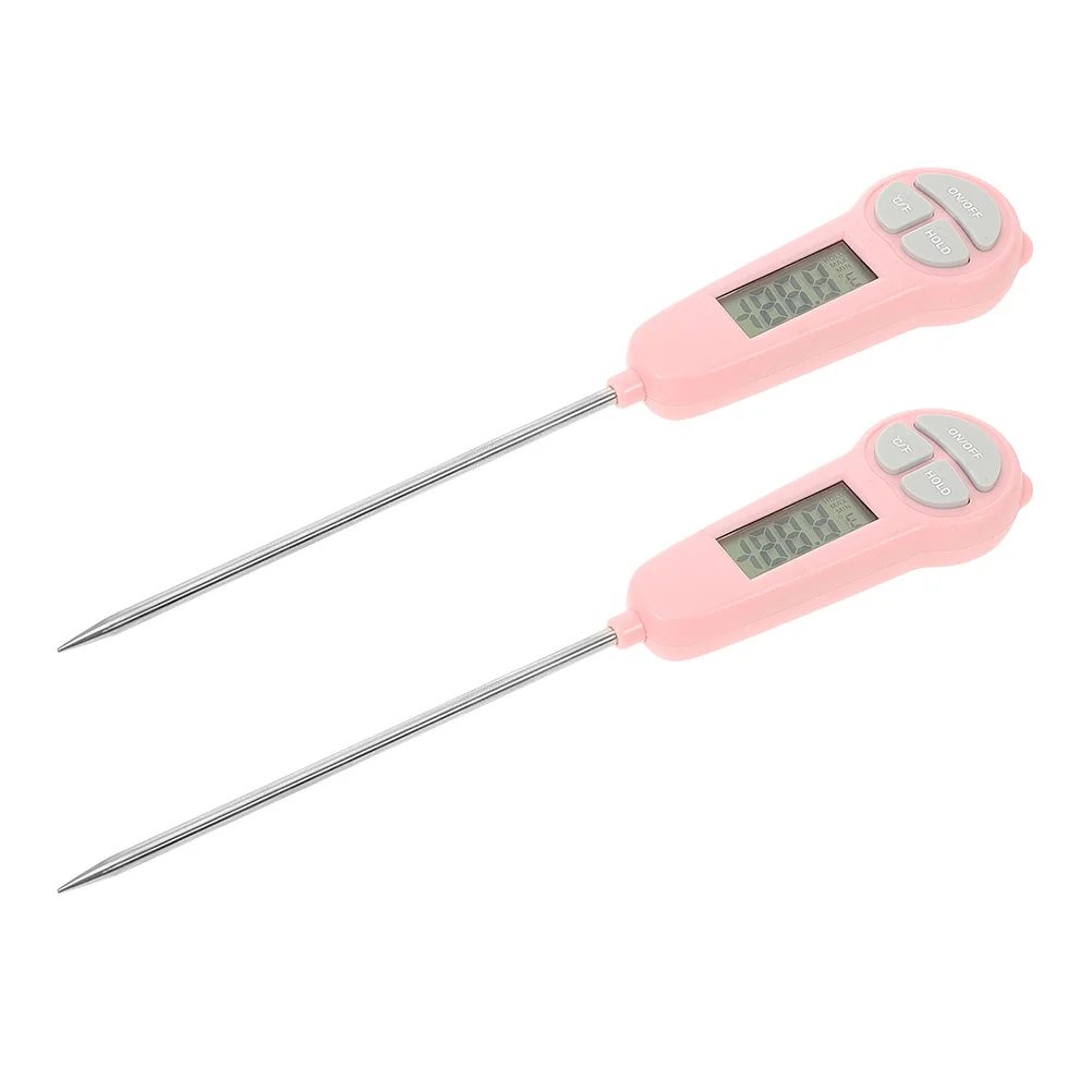

2Pcs Digital Thermometer Instant Read Food Thermometer Waterproof Portable Cooking Frying Baking Milk Powder Oil