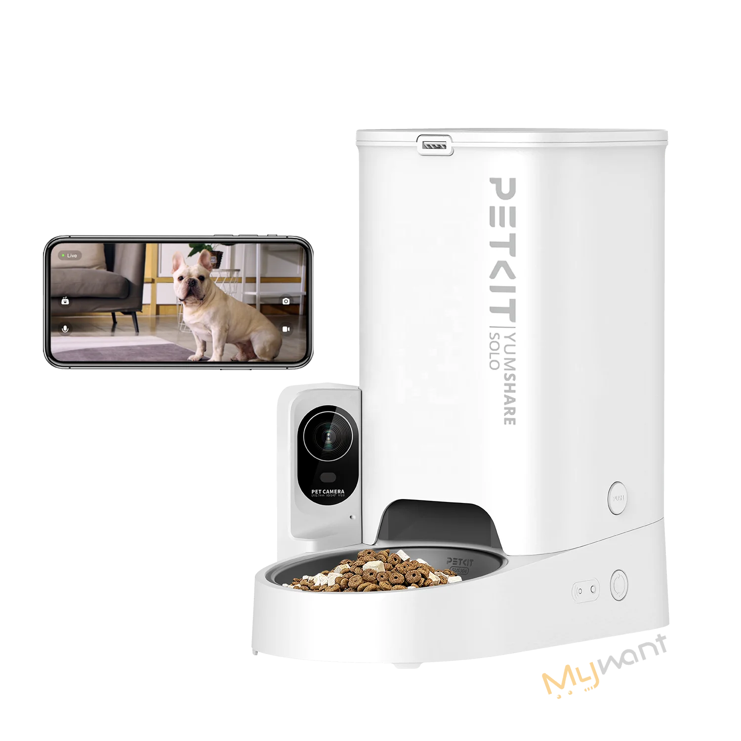 

PETKIT YumShare SOLO Automatic Pet Feeder with Remote Monitoring AI Tracking