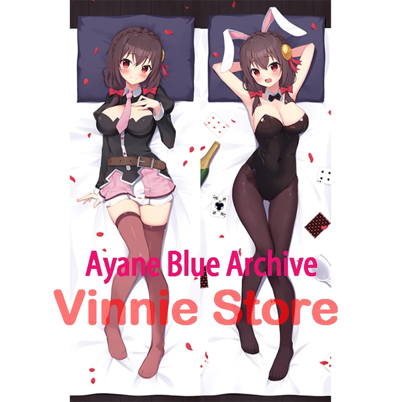 Dakimakura anime Yunyun Konosuba  Double-sided Print Life-size body pillows cover Adult