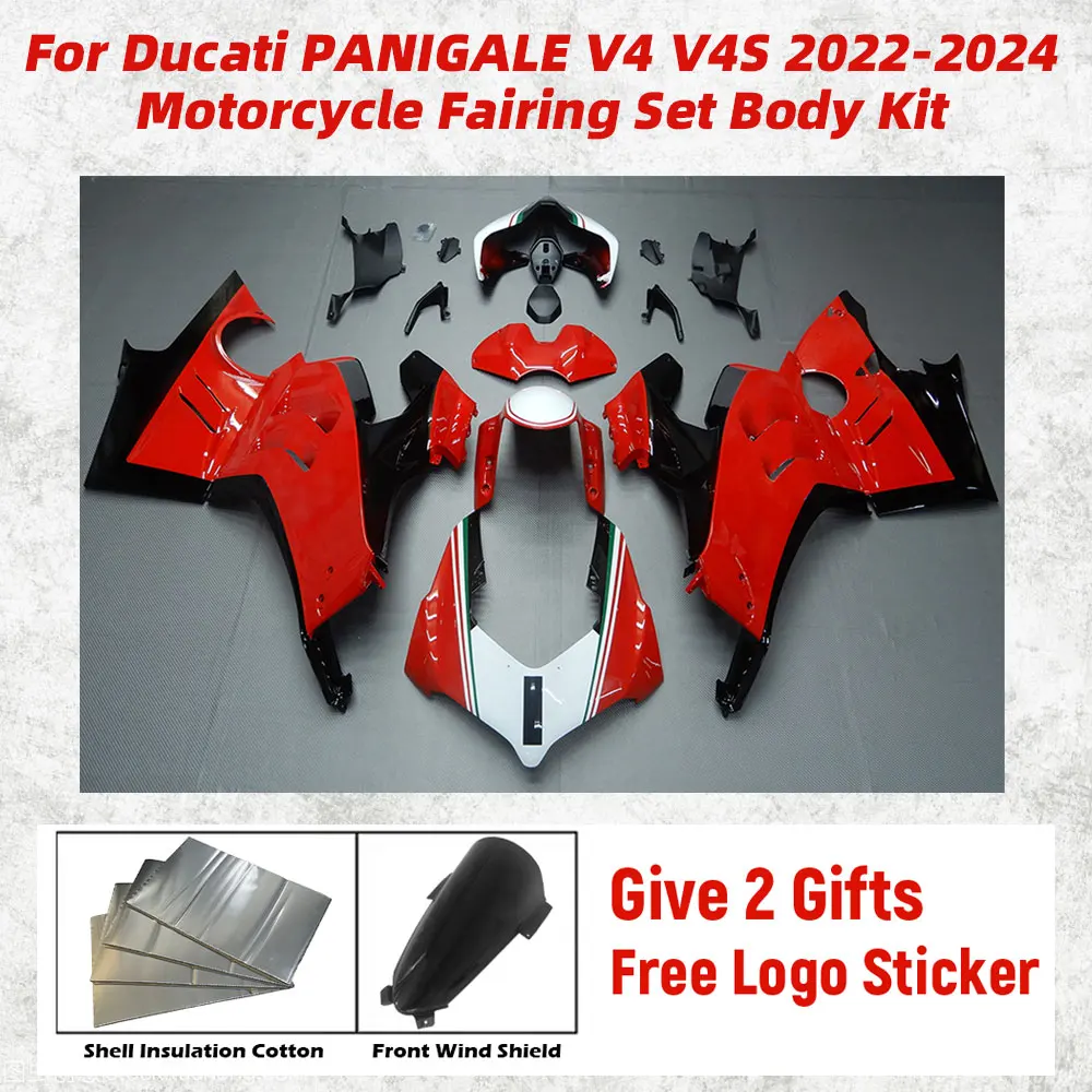 

Комплект обтекателей для мотоциклов Ducati Panigale V4 V4s S 2023-2024: полный комплект обтекателей, литые обтекатели, комплект кузовных деталей