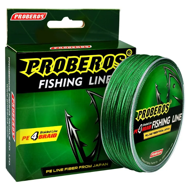

Lure 100-meter Strong Horse 4X Fishing Line Yellow/blue/red/gray/green 5-color PE 0.4#-10# Braided Fishing accessories