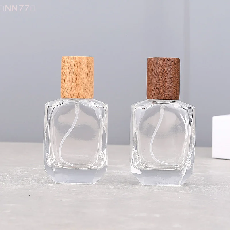 1 pcs 30ml Empty Clear Glass Perfume Spray Bottles Packaging Bottle Refillable Atomizer Travel Portable Cosmetic Container