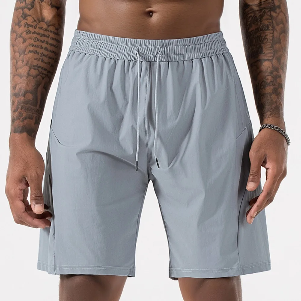 

2025 NEW Men's Ice Silk Loose Short Pants Outdoor Breathable Sports Shorts Men Running Quick-drying Training Short Pants Outwear