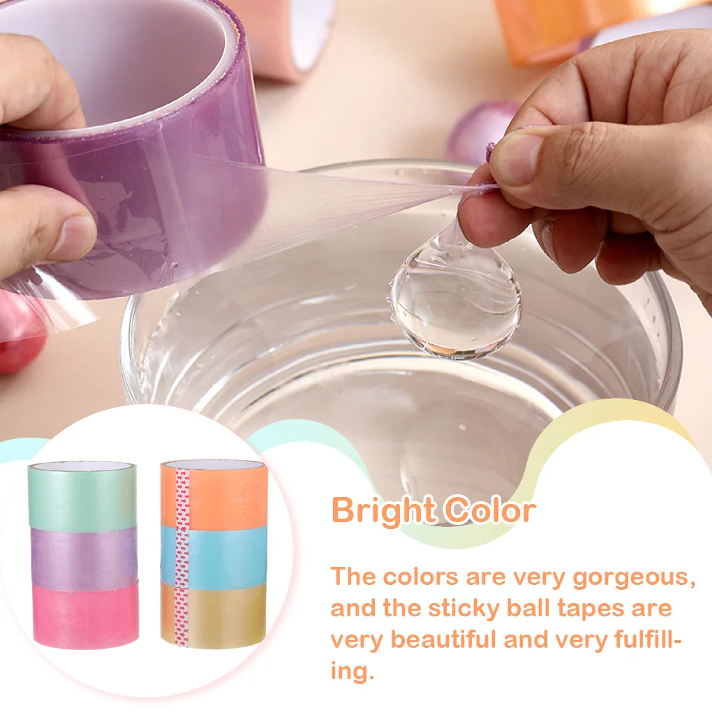 Adhesive Tapes Sticky Ball Stress Relief Silky Toy Decompression Craft