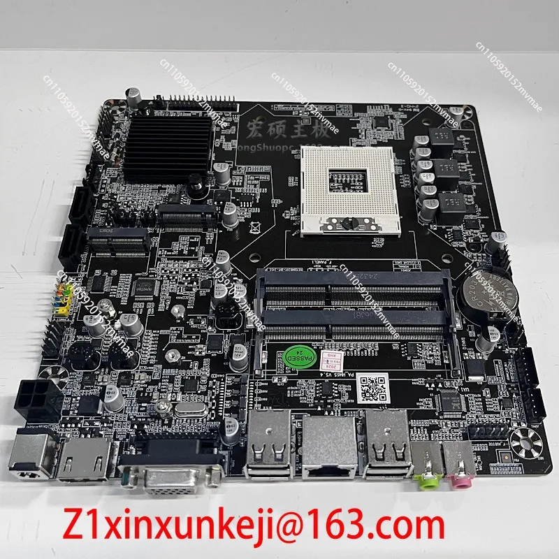 ITX industrial control main board HM65 dual memory slot DDR3 mini board PGA988 second and third generation CPU all-in-one main