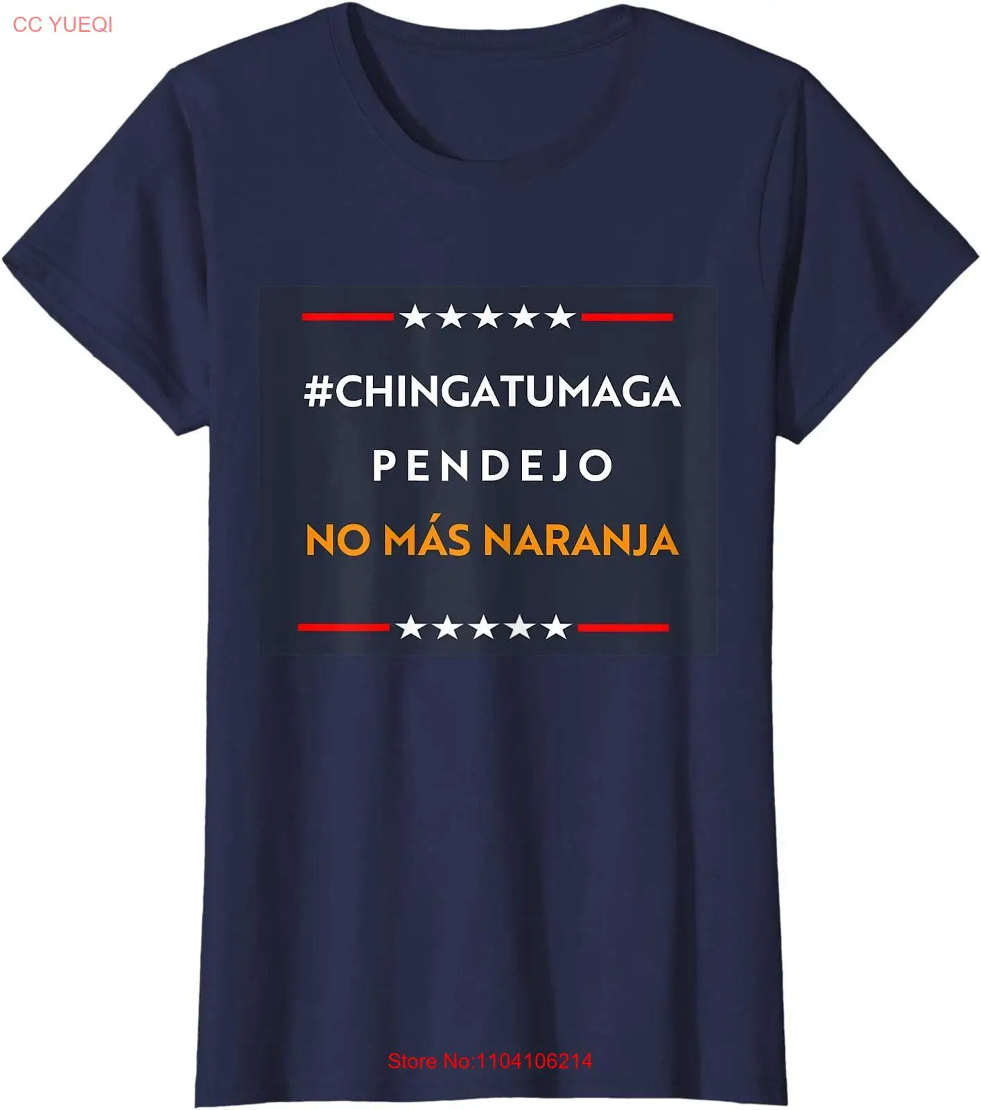 Chingatumaga No Mas Naranja Latin Voter Tee Ladies' Crewneck T-Shirt