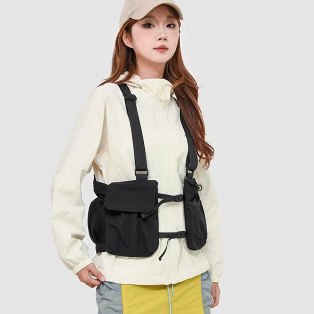 Outdoor Cycling Bag Lightweight Running Vest Backpack for Hiking Running Marathon   Chest Pack With Phone Cup Storage Pocket