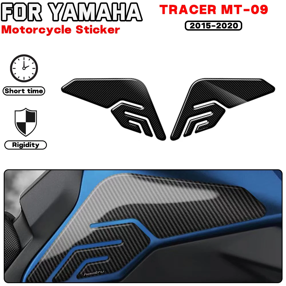 

For YAMAHA TRACER MT-09 2015 2016 2017 2018 2019 2020 Motorcycle Side Fuel Tank Pad Knee Decal Protection Stickers Carbon-look