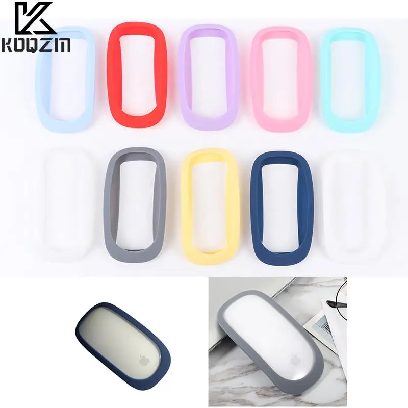 Capa protetora de silicone macia do mouse, Shell anti-risco, Capa para Magic Mouse, 1, 2