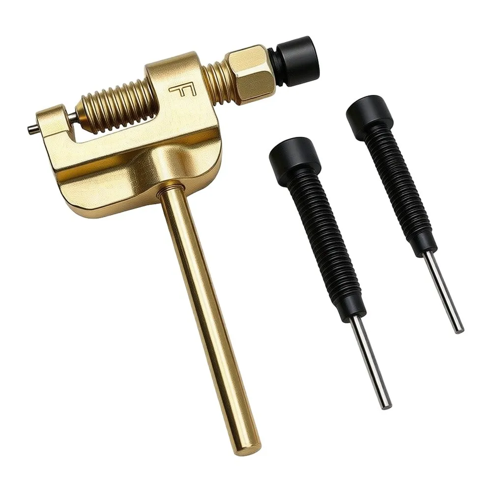 Bike Chain Breaker Tool Motorcycle Chain Breaker For Bikes Electric Bikes ATVs Go-karts All Chain Types 8 Washers Hand Tools