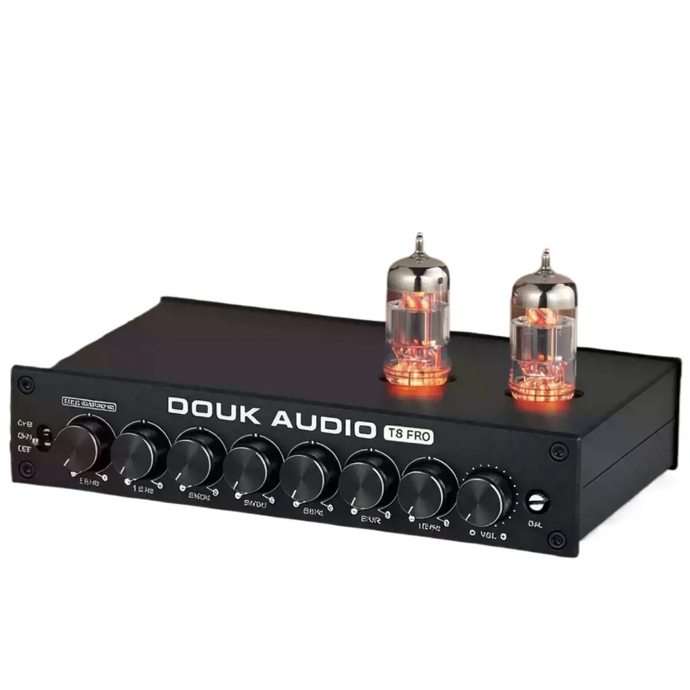 T8 PRO Vacuum Tube Preamplifier, Fever Audio Bile Preamp With Balanced XLR Output & Multi-Band EQ Adjustment