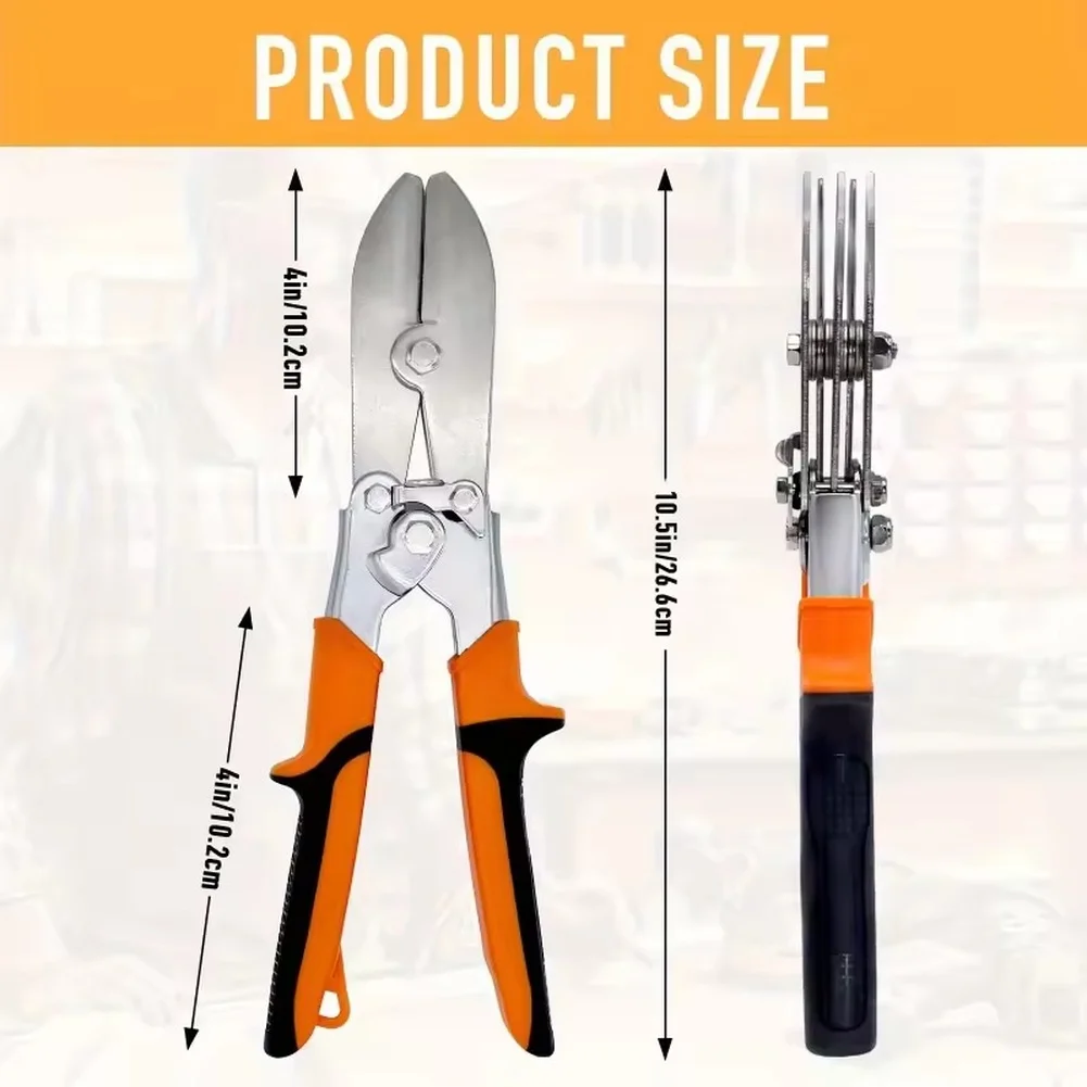 Tube Crimping Pliers for High Carbon Steel Pipes Drop for forged Rust Ergonomic Non Slip Handle Lightweight 22x10x10