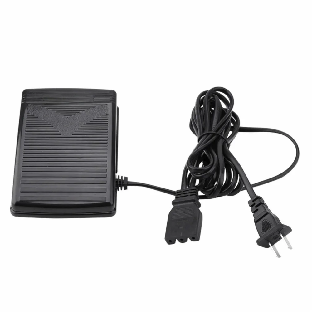 3‑Pin Connector Sewing Machine Foot Control Pedal Built‑In Power Cord Anti‑Slip Surface Speed Adjust Foot Controller