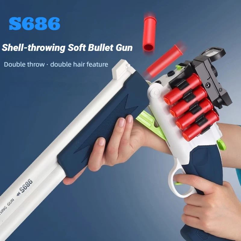 CPC Certificato Eva Morbida Proiettile Giocattoli Pistola di Plastica Abs 14y Film Revolver Liquidazione Squadra All'aperto/Famiglia Pistola da Battaglia Giocattolo Sport