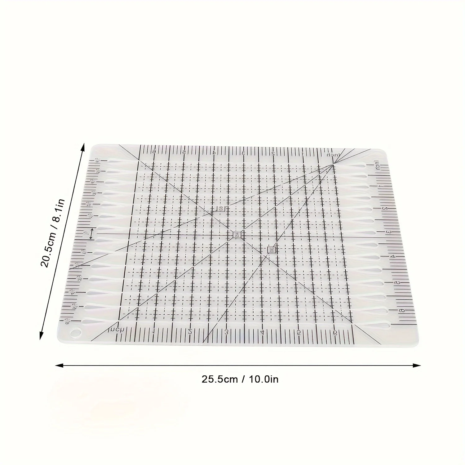 1pc quadratisches Schnitt lineal 10 Zoll Kleidungs lineal Kostüm modell Zeichnung lineal Patchwork lineal Quilten Kleidung Druck lineal