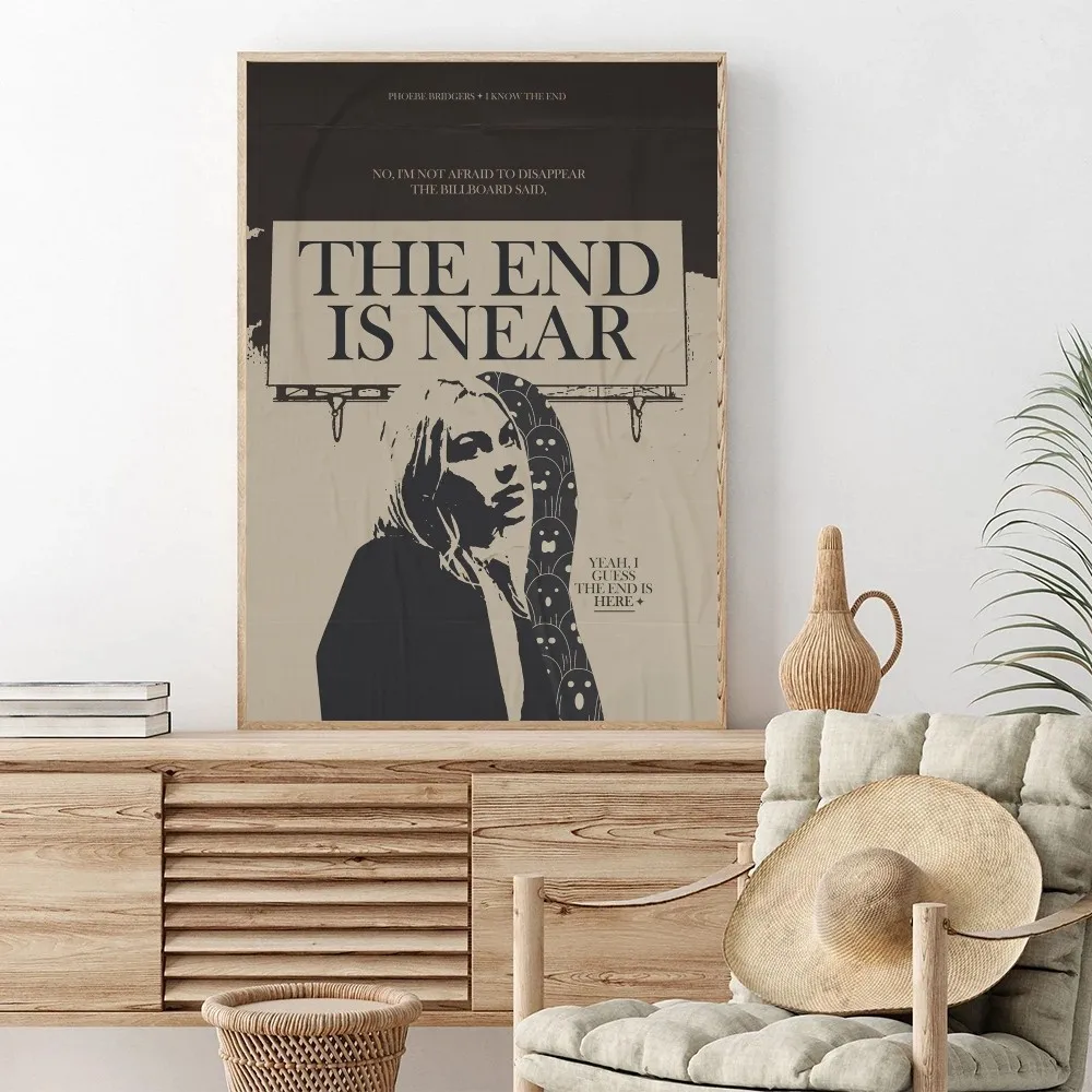 Singer Phoebe Bridgers Poster Posters Kraft Paper Vintage Poster Wall Art Painting Study Aesthetic Art Small Size Wall Stickers