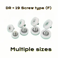 25 stks/set 19x6mm Plastic Roller Nylon Wiel DR serie Lager Katrol met Schroef Kleine Wiel Lade Katrol