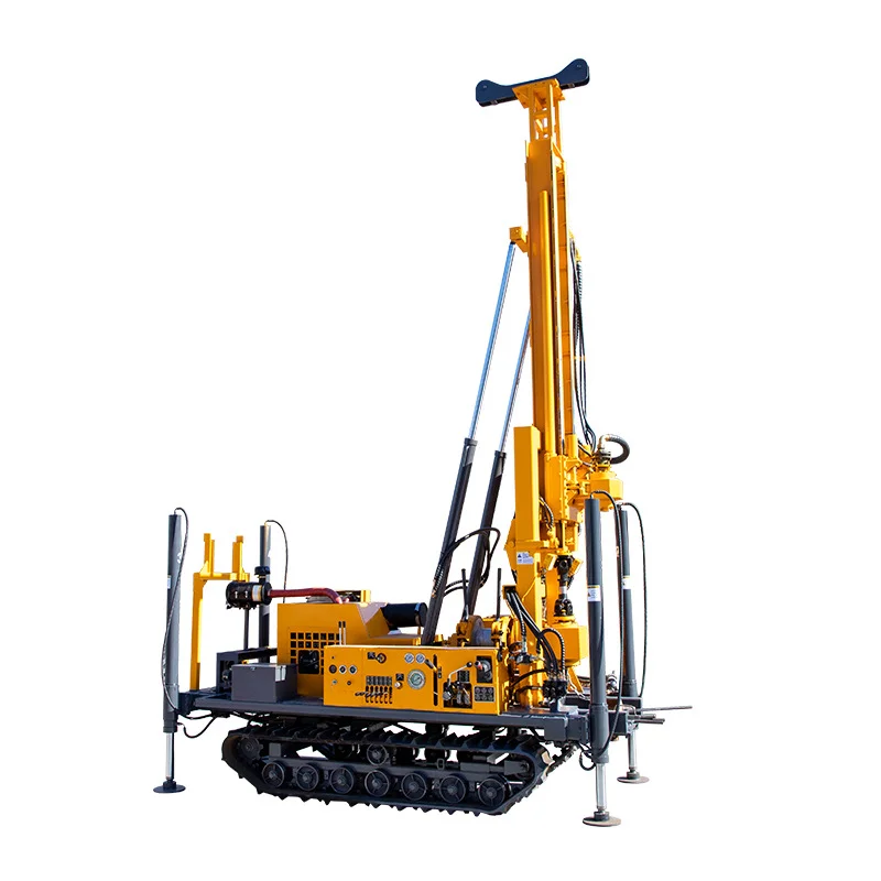 Hydraulic Water Well Drilling Rig 200m 300m 400m 500m 600m Dual Purpose Air Water Drill DTH Hammer