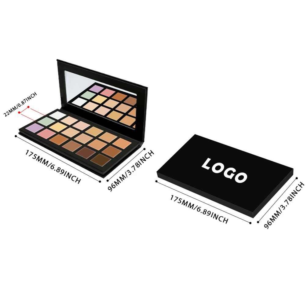 Paleta Korektorów 18 Kolorów Własne Logo Długotrwała Krycie Niedoskonałości Trądzik Wegańska Marka Prywatna Naturalny Pełne Krycie Makijaż Hurt
