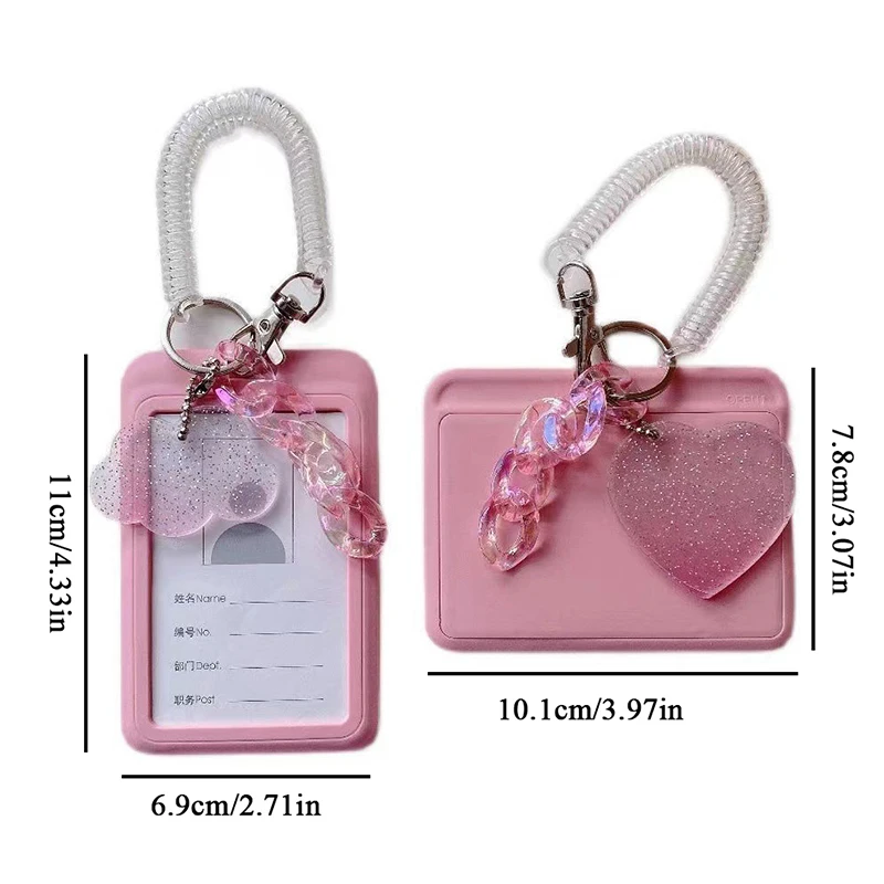 Idol Photocard Holder Acrylic Kpop Transparent, 3 "Photo Sleeves, Student Card Case, Keychain, Bus, Protective Case