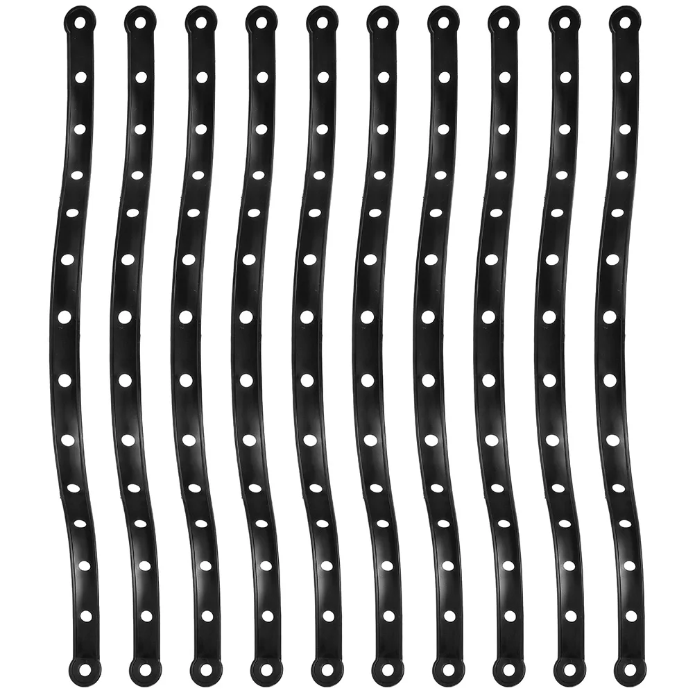 

10Pcs Plastic Hanger Hanging Strips Clothes Connector Accessories Sturdy Simple Delicate Hanger Strips Long Strip Display