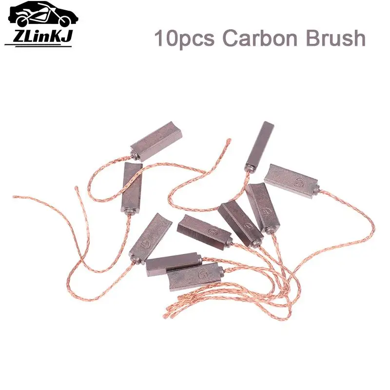 Venda quente 10 pces carro elétrico veículo gerador regulador de carbono escova 4*6*17mm