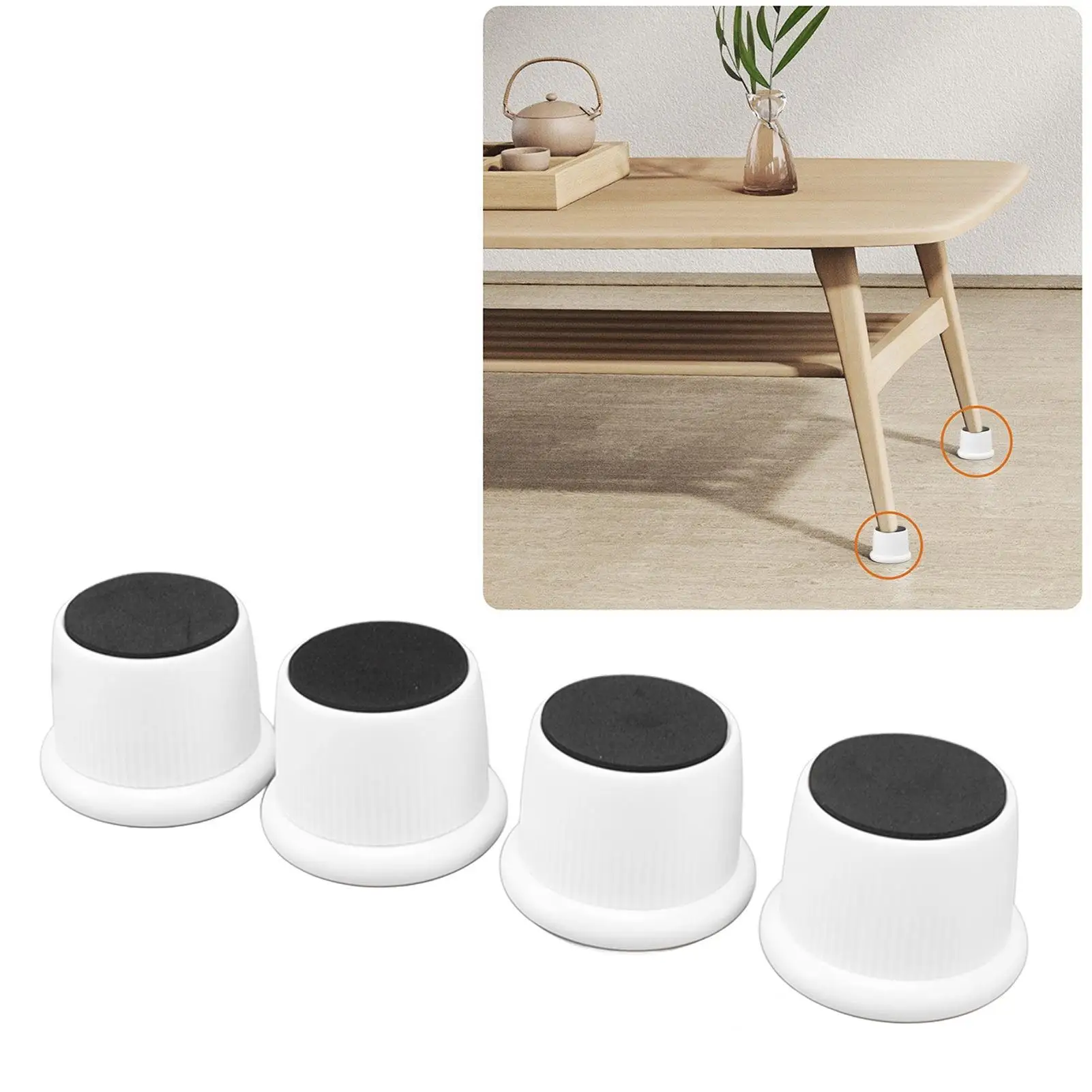 Furniture Leg Protectors - Durable Risers for coffee Machines & Home Furniture