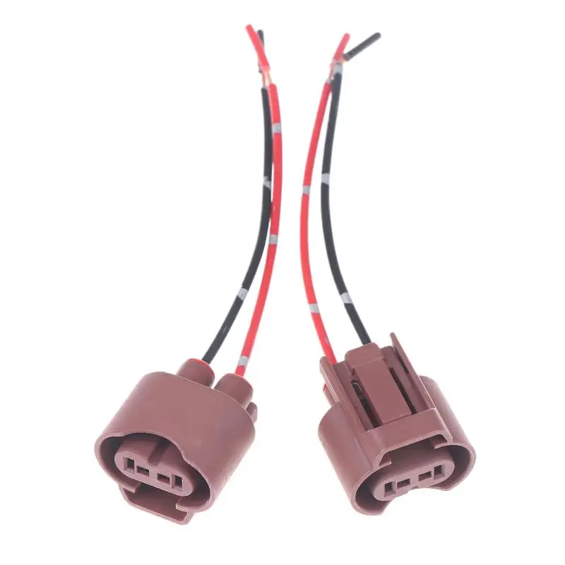 2/4/10 قطعة رئيس الضباب ضوء الهالوجين استبدال إصلاح تسخير قياس سلك اثنين تسخير الضباب موصل مقبس الإضاءة المصباح الكهربي 9006 HB4 #4