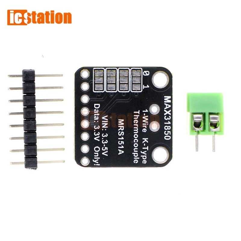 MAX31850 K Type Thermocouple Breakout Board Temperature Sensor Measurement Module MAX31850K 1-Wire Thermocouple Amplifier