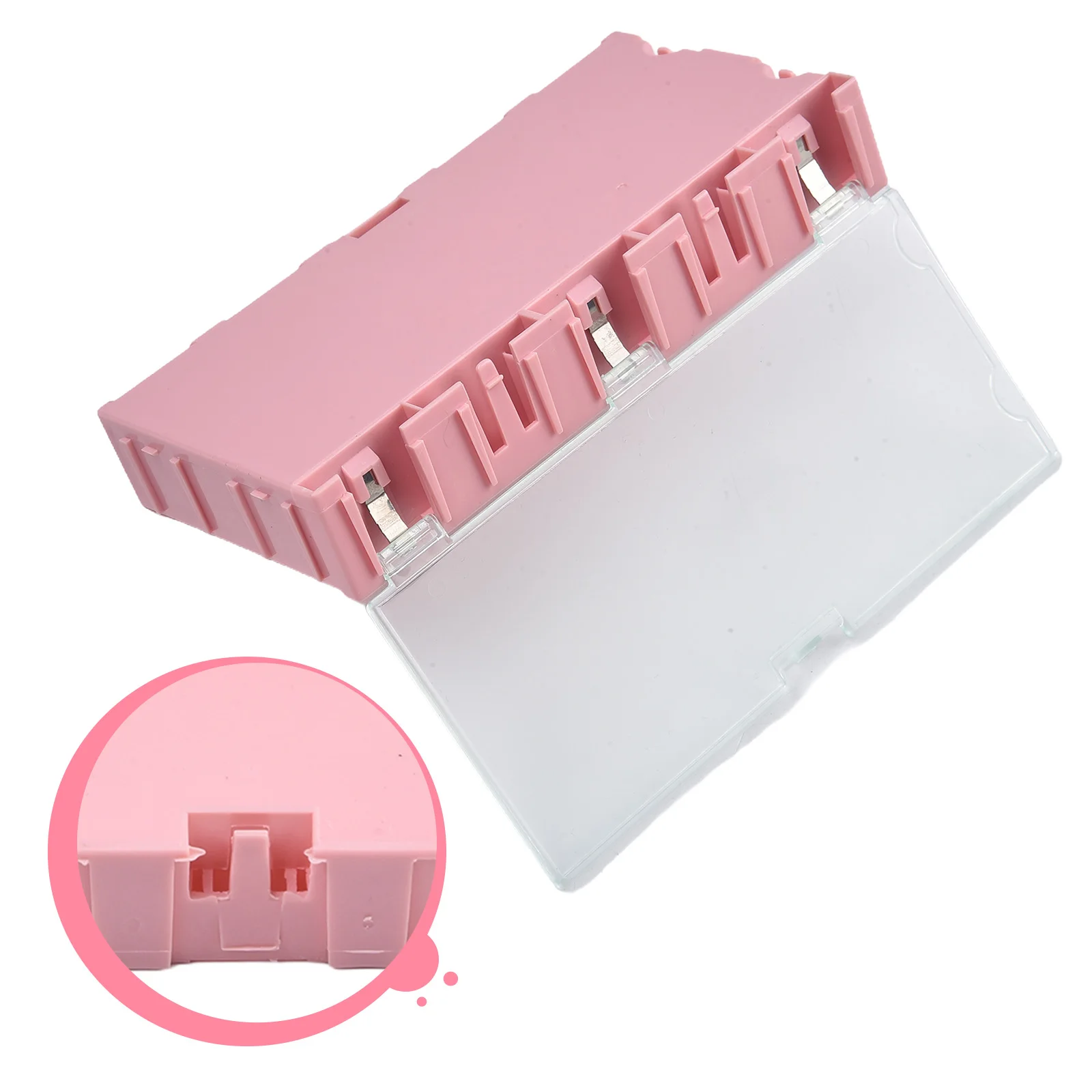 Brand New Storage Boxes Component 120*18*53.5mm Inner Size 125x63x21.5mm Blue/Pink/Green Easy To Assemble IPS Plastic