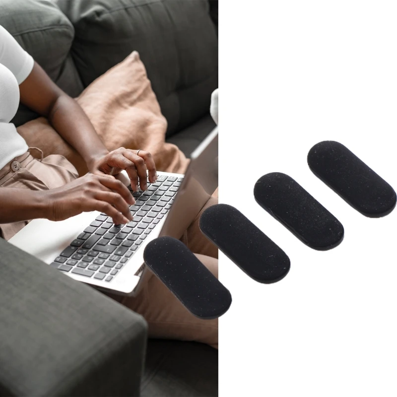Pés de borracha para laptop de 4 peças, almofada de pés de caixa inferior de substituição antiderrapante para Dell E7440 E7240 E7250 E7450 E7270 E7470
