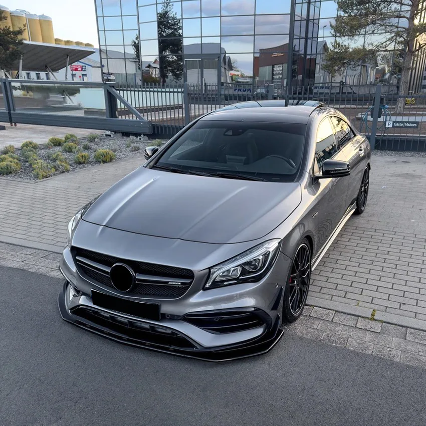 

Для Mercedes-Benz CLA-класса C117 CLA200 260 CLA45 2016-2019 AMG: передний сплиттер/губа для тюнинга