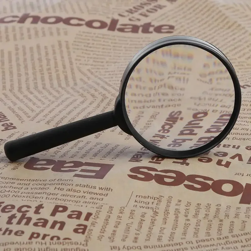 Magnifier 60mm Hand Held 5X Loupe Reading Glass Lens