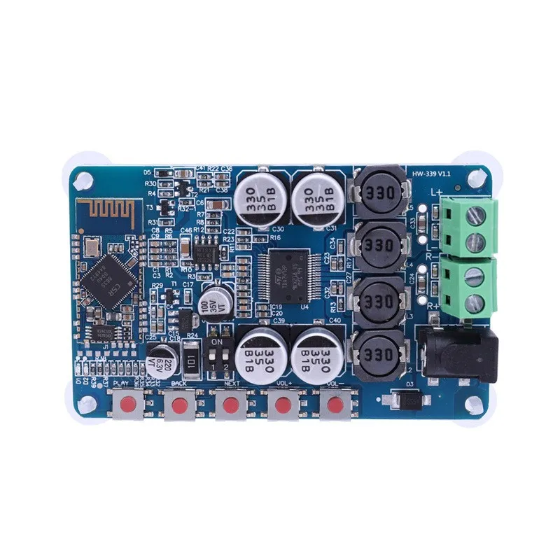 TDA7492P 2X50W Dual Two Channel Amplifier Digital Audio Receiver Amp Board DC Power Wireless BLE Bluetooth 4.0