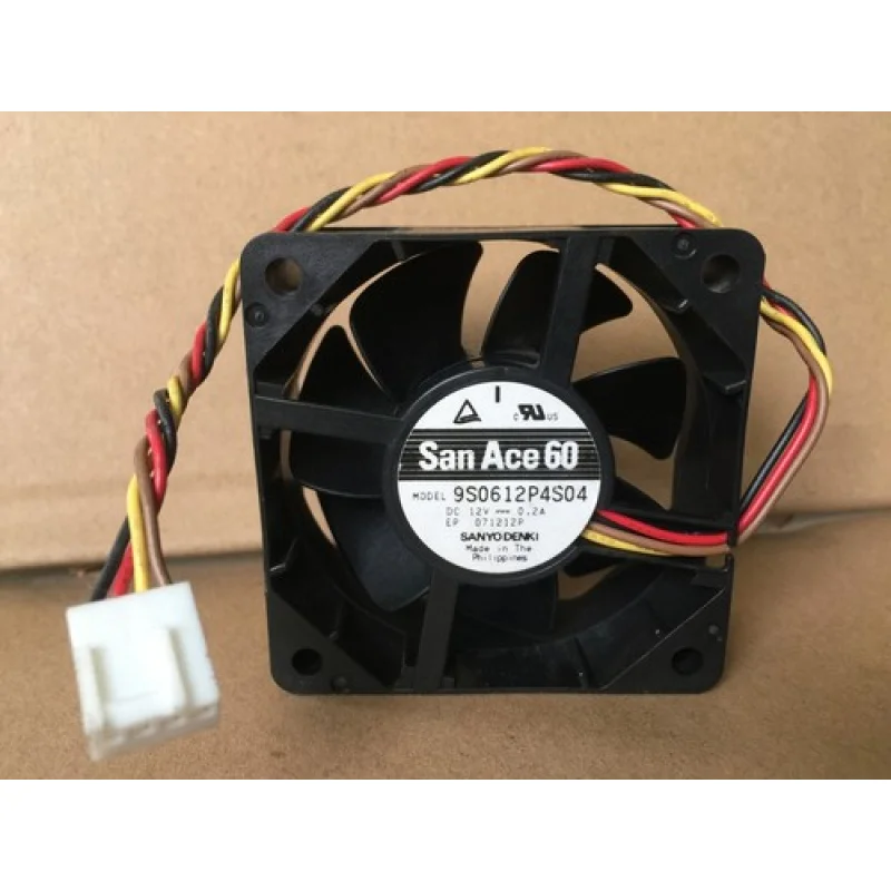 

L Высокий уровень охлаждающего вентилятора Sanyo 9S0612P4S04 12 В 0,2 А 60*60*25 мм