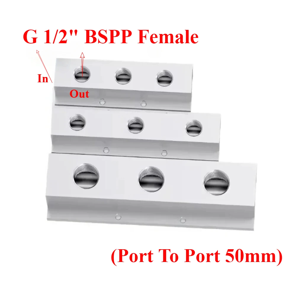 (Port To Port 50mm) T-Shaped 1/2