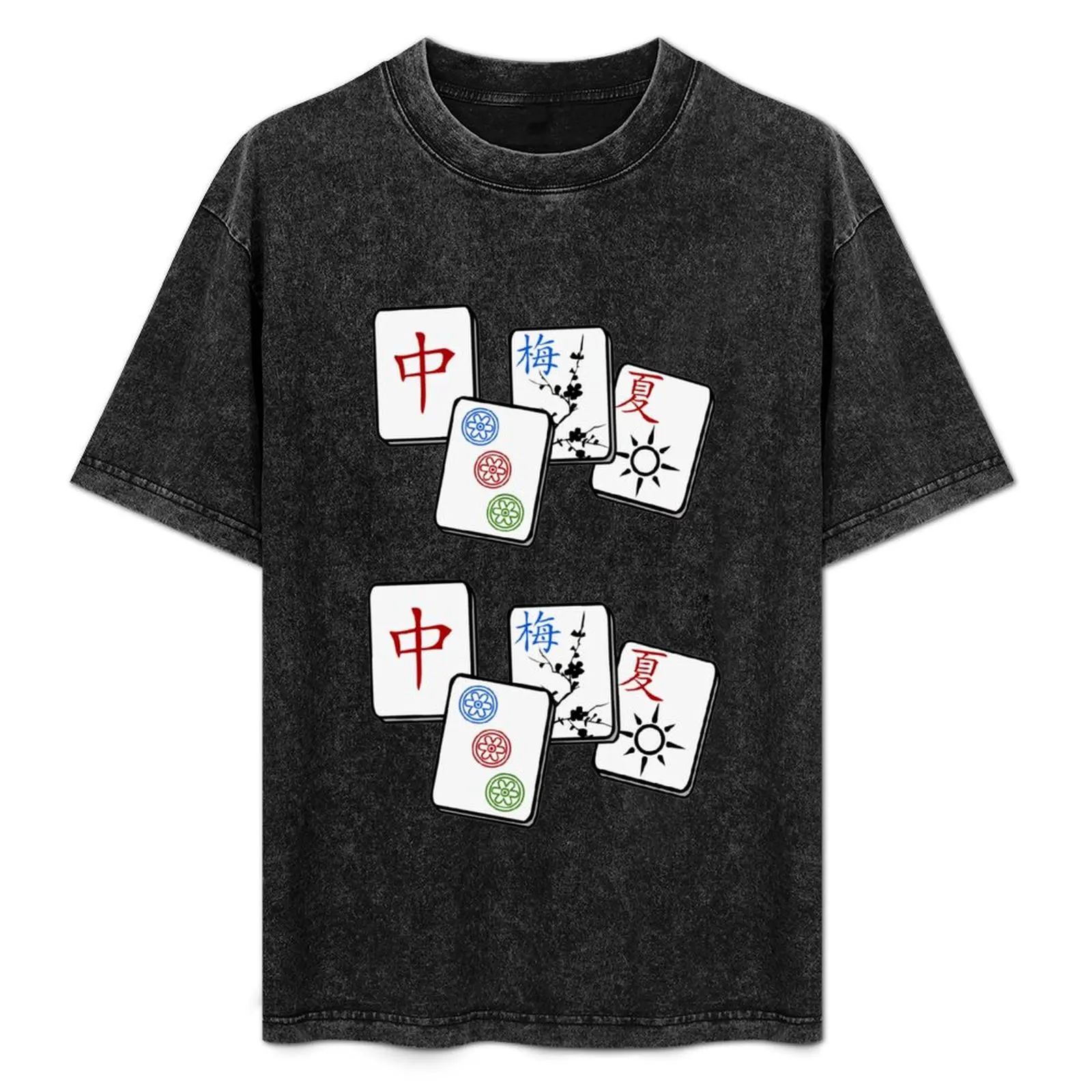 

White Mahjong T-Shirt plus sizes cute tops tops mens graphic t-shirts big and tall