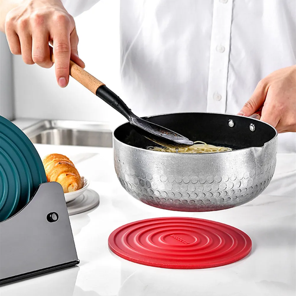 

Набор из 4 силиконовых подставок: нескользящие, термостойкие коврики для кухонного и обеденного стола, защитные изоляционные подставки под чашки и горячее