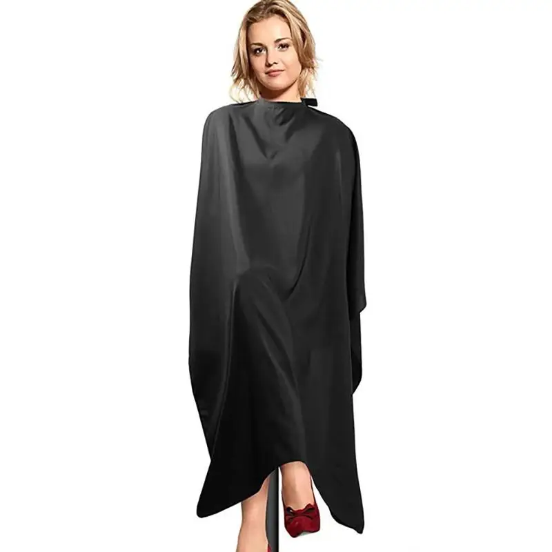 

140×120cm Waterproof Hair Cutting Cape Adjustable Snap Button Salon Barber Hairdressing Gown