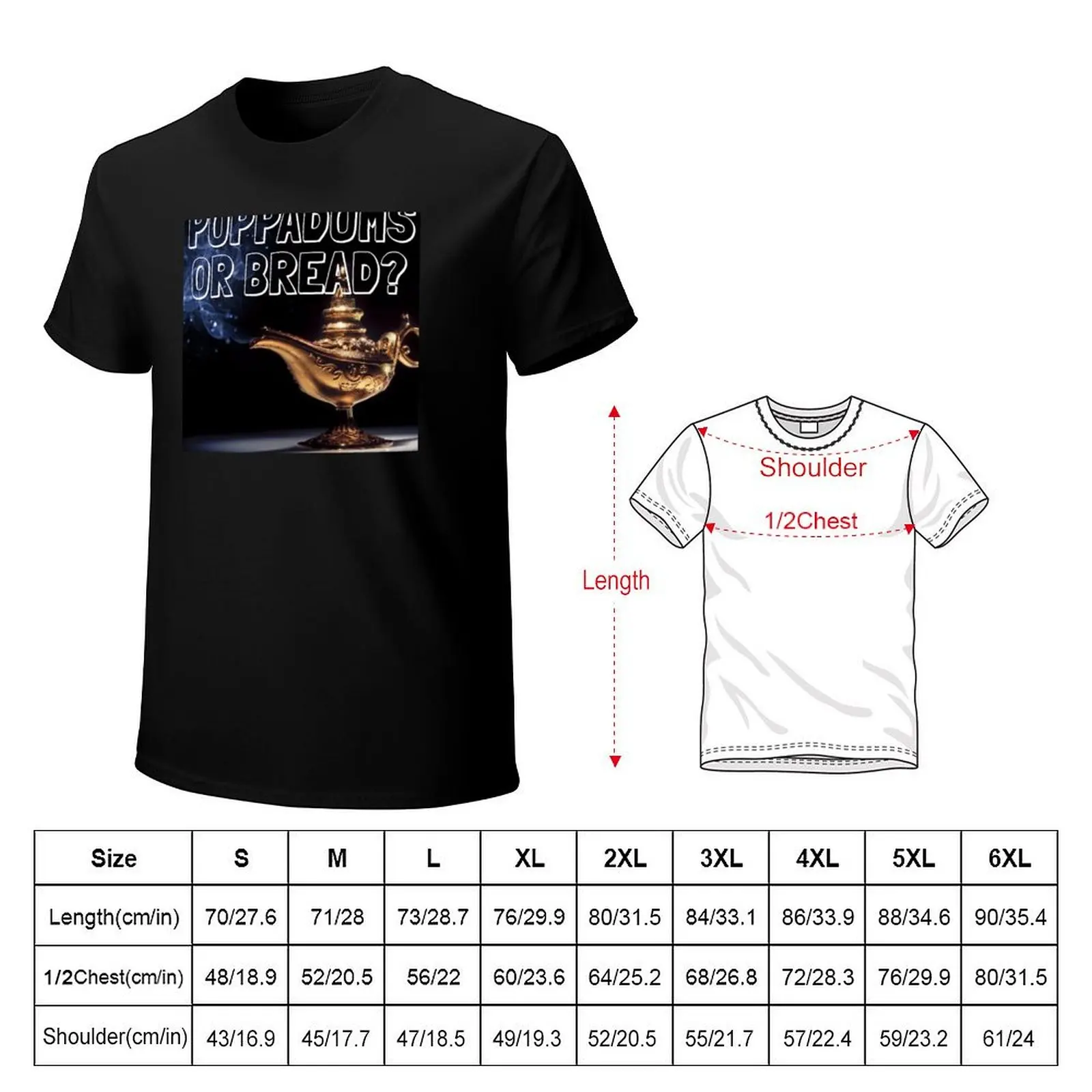 POPPADOMS OR BREAD 4?! OFF MENU UNOFFICIAL PODCAST FAN DESIGN T-Shirt Abstract Pattern Print Top