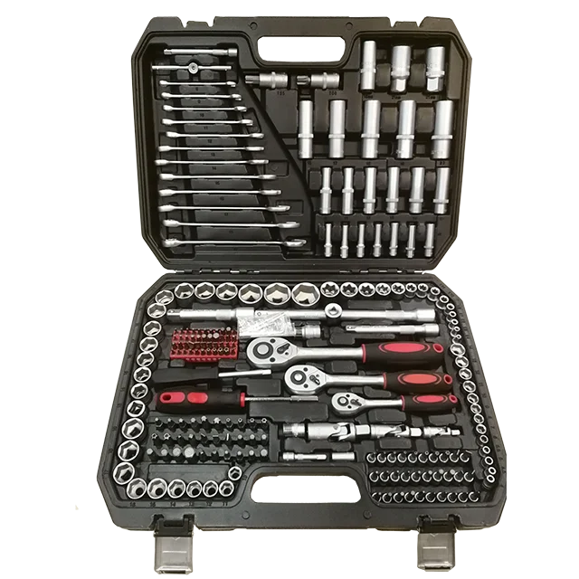 215pcs Car Repair Tool Ratchet Socket Spanner Set Socket Set Tool Kit All Carbon Steel With Heat Treatment Auto Repair Tool Sets