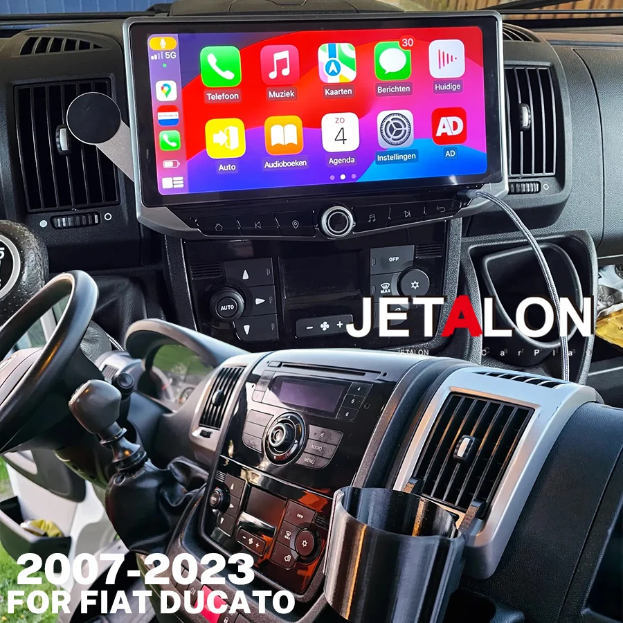 For Fiat Ducato Citroen Jumper Peugeot Boxer Car Android 2007-2023 Video Player Carplay Multimedia GPS Head Unit Stereo Radio