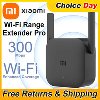 Original Xiaomi WiFi Amplifier Pro Router 300M Network Expander Repeater Power Extender Roteador 2 Antenna for Mi Router Wi-Fi