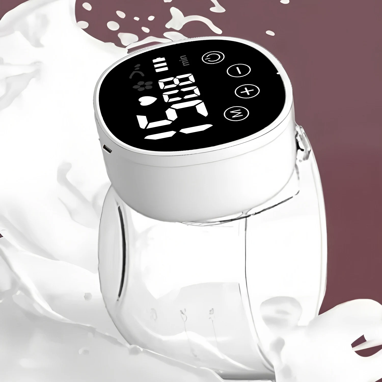 

Носимая интеллектуальная присоска, бесшумная электрическая присоска для груди с высоким всасыванием, зарядка через USB, необходимая для дорожных аксессуаров