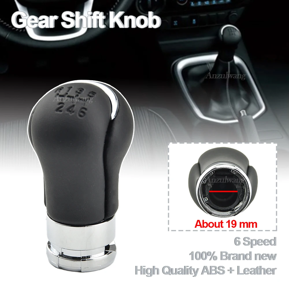 

6 Speed Shifter Gear Stick Shift Knob Fit for Toyota Hilux Revo 2015 2016 2017 2018 2019 2020