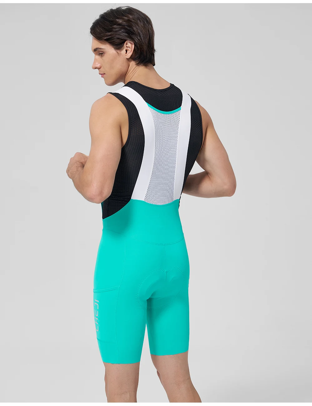Cheji Herren-Radlerhose mit Trägern – Detail 23
