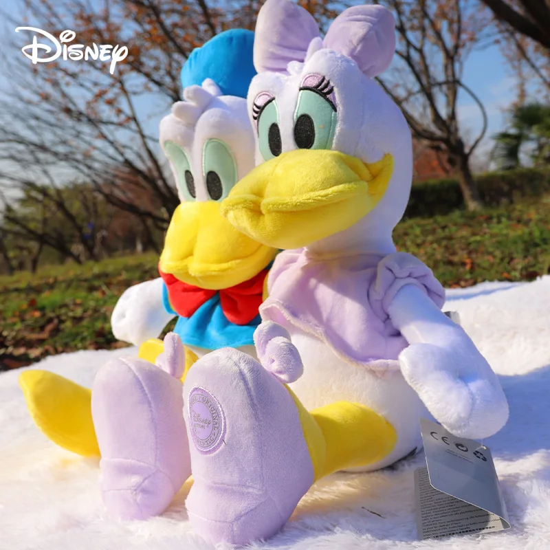 

Disney Big Donald Duck And Daisy Plush Toys Kawaii Cartoon Anime Doll Cuddly Stuffed Animal Things For Kid Woman Bed Room Decor