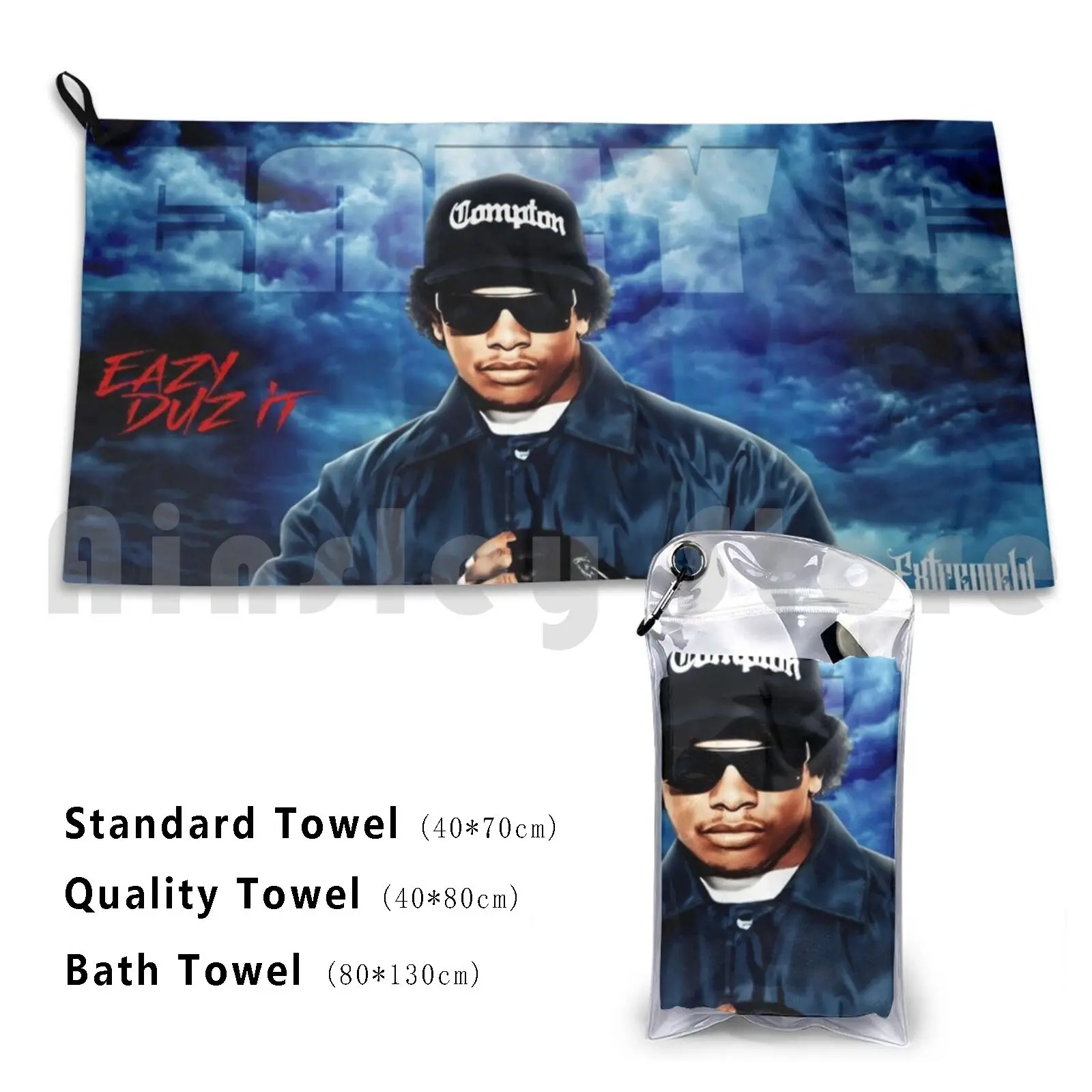 Eazy Duz It Bath Towel Beach Cushion Easy E Ruthless West Coast Rap Nwa