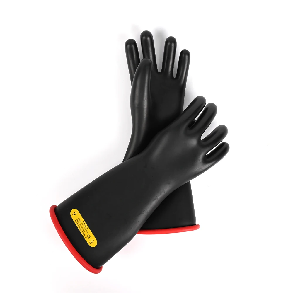 2025ASTM D120 PPE Insulated High Voltage Safety Work Electrical Gloves Protective Natural Rubber with Latex Coating